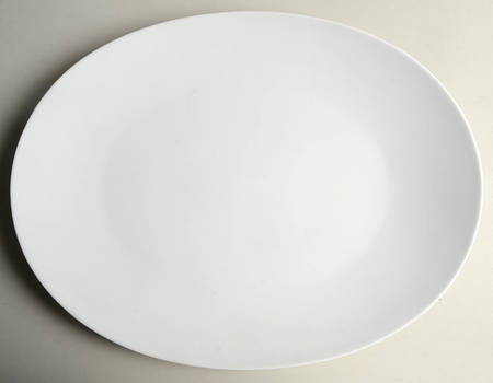 6600 White 15" Oval Serving Platter