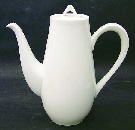 6600 White Coffee Pot & Lid