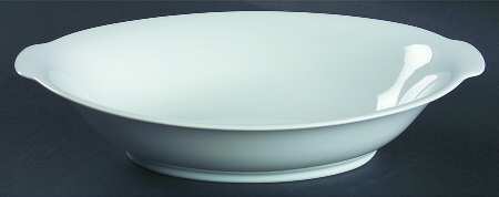 6600 White 10" Oval Vegetable Bowl