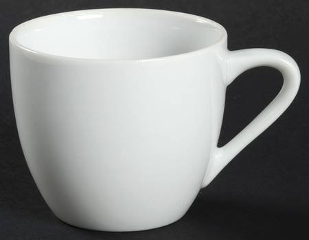 6600 White Flat Demitasse Cup