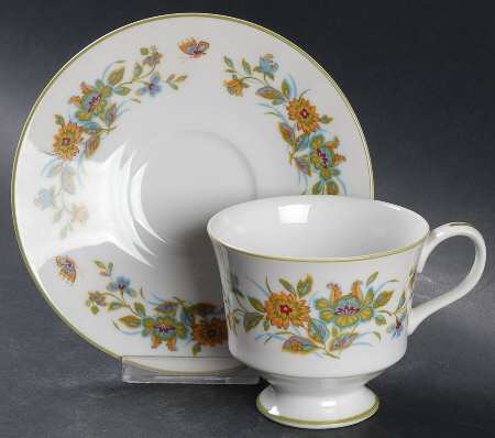 Agincourt Footed Cup & Saucer Set