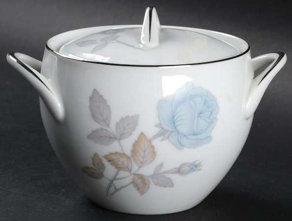 Alice Blue Sugar Bowl & Lid