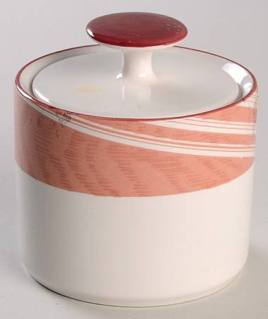 Allegro Peach Sugar Bowl & Lid