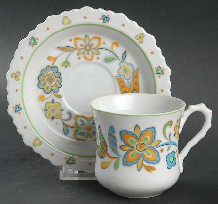 Amish Country Flat Cup & Saucer Set