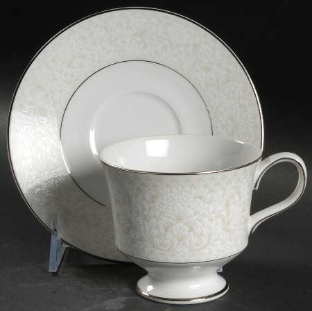 Antique Lace Footed Cup & Saucer Set