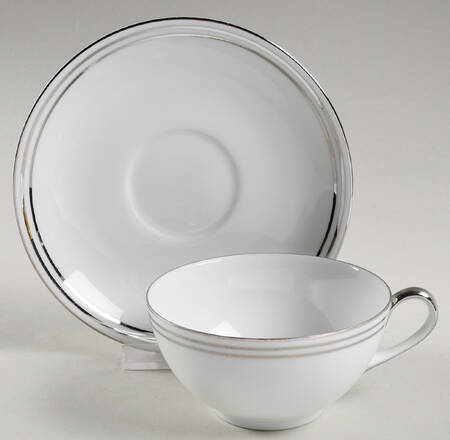 Anniversary Flat Cup & Saucer Set
