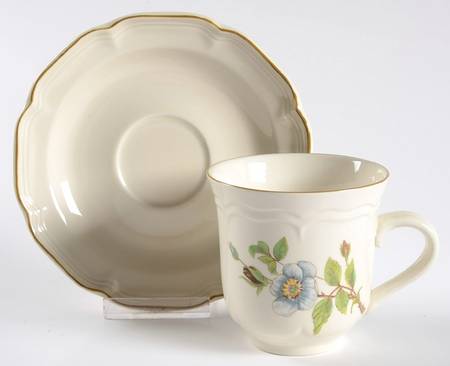 Apple Blossom (Sangostone) Flat Cup & Saucer Set