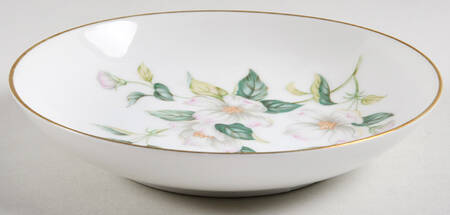 Apple Blossom (Fine China, Rim Shape) Fruit/Dessert (Sauce) Bowl