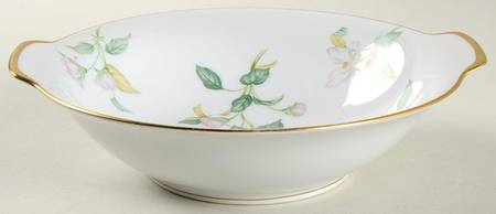 Apple Blossom (Fine China, Coupe Shape) 9" Round Vegetable Bowl