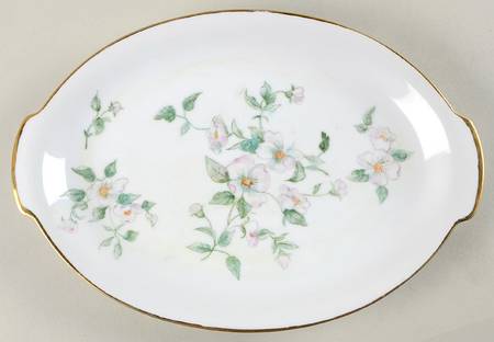 Apple Blossom (Fine China, Coupe Shape) 14" Oval Serving Platter
