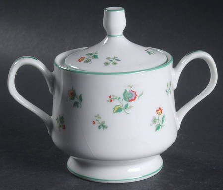 April Flowers Sugar Bowl & Lid