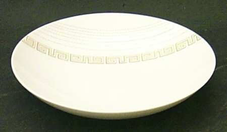 Apollo (Gold On White with Black) Fruit/Dessert (Sauce) Bowl