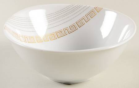 Apollo (Gold On White with Black) Lugged Cereal Bowl