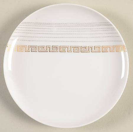 Apollo (Gold On White with Black) Bread & Butter Plate