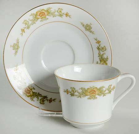 Aragon Flat Cup & Saucer Set