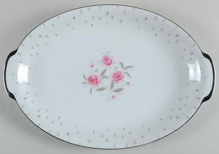 Arcadia (Pink Roses) 16" Oval Serving Platter