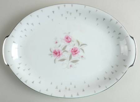 Arcadia (Pink Roses) 14" Oval Serving Platter