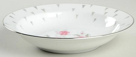 Arcadia (Pink Roses) Rim Soup Bowl