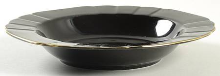 Aristcrat Black Large Rim Soup Bowl