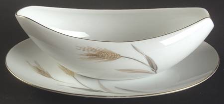 Autumn Gold Gravy Boat & Underplate/Relish