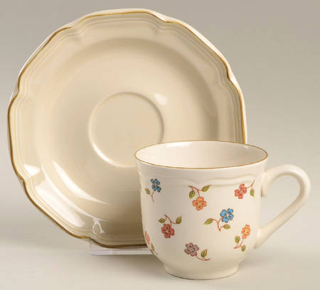 Avignon Flat Cup & Saucer Set