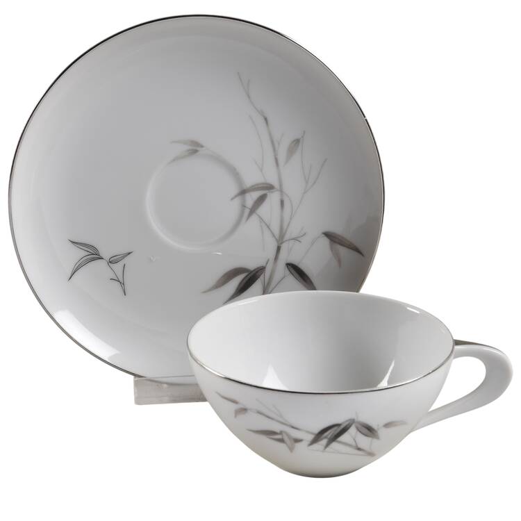 Bamboo Knight Flat Cup & Saucer Set