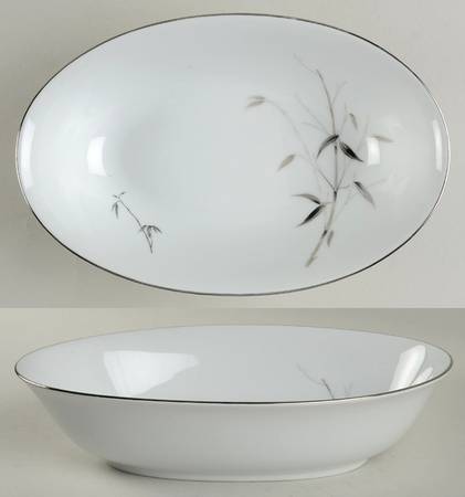 Bamboo Knight 10" Oval Vegetable Bowl