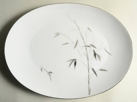 Bamboo Knight 15" Oval Serving Platter