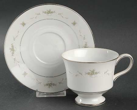 Ballad Footed Cup & Saucer Set by Sango