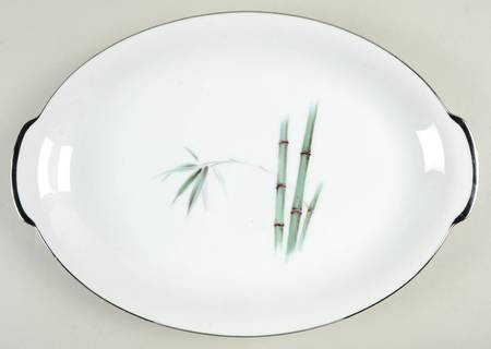 Bamboo Green 16" Oval Serving Platter