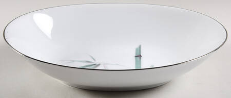 Bamboo Green 11" Oval Vegetable Bowl
