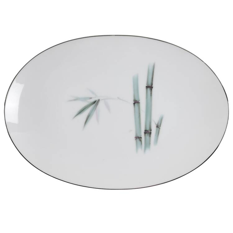 Bamboo Green Underplate for Gravy Boat by Sango