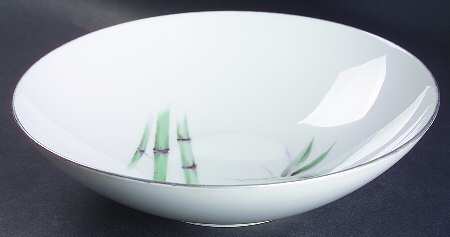 Bamboo Green 9" Round Vegetable Bowl by Sango