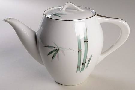 Bamboo Green Teapot & Lid