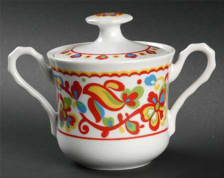 Basque Sugar Bowl & Lid