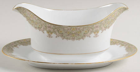 Bergen Gravy Boat with Attached Underplate