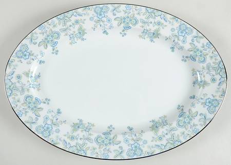 Blue Belle 14" Oval Serving Platter