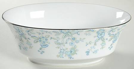 Blue Belle 9" Oval Vegetable Bowl