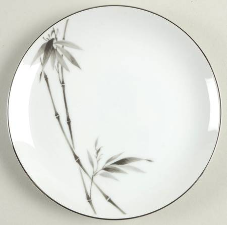 Black Bamboo Bread & Butter Plate
