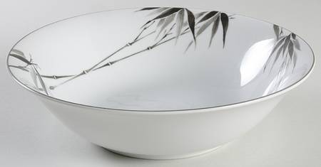 Black Bamboo 9" Round Vegetable Bowl