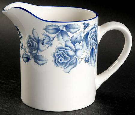 Blue Damask Creamer