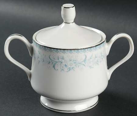 Blue Lace Sugar Bowl & Lid