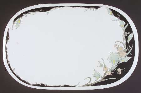 Black Lilies (Quadrille) Vinyl Placemat