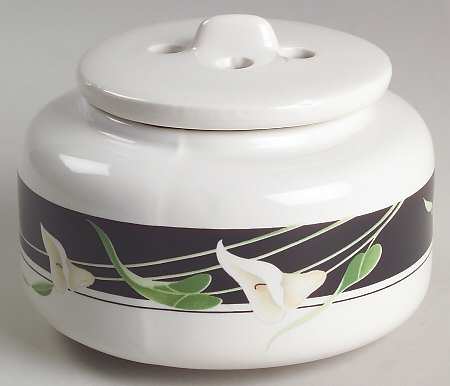 Black Lilies (Quadrille) Potpourri Jar & Lid