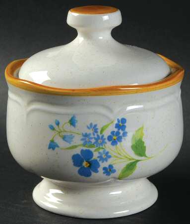 Blue Mirage Sugar Bowl & Lid