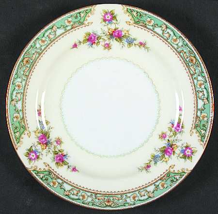 Blue Rose Bread & Butter Plate
