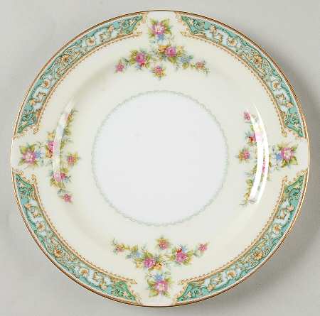 Blue Rose Salad Plate