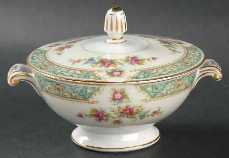Blue Rose Sugar Bowl & Lid