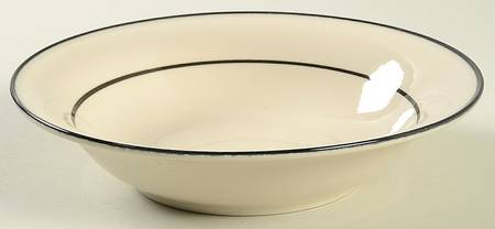 Black Satin Coupe Soup Bowl