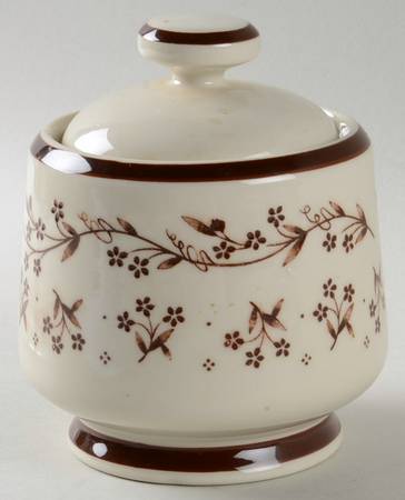 Bouquet Brown Sugar Bowl & Lid